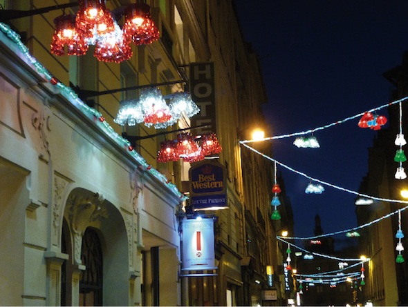 Fabrice Peltier - éco design - Décoration de Noël recyclée - Paris