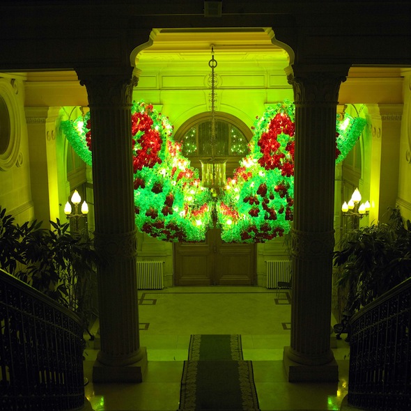 Fabrice Peltier - éco design - Lustre recyclé - Mairie Paris 4