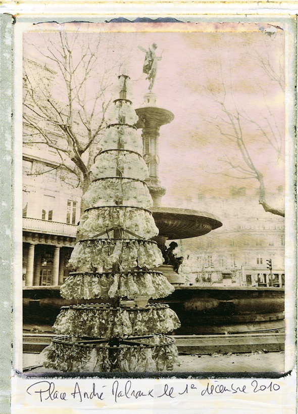 Fabrice Peltier - éco design - Sapins de Noël recyclés - Paris