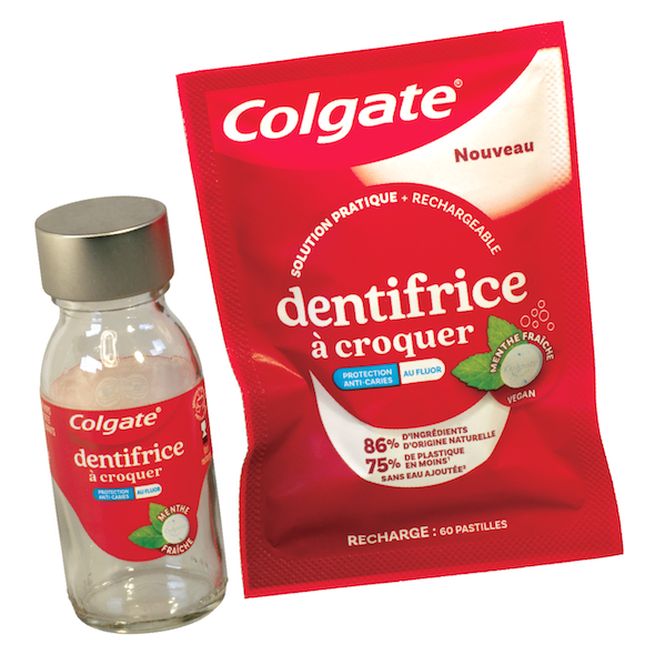 Analyse Emballages Magazine - Fabrice Peltier - Dentifrice à croquer Colgate