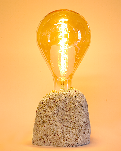 Lampes UnicDesign by Fabrice Peltier - Granit du Mont Blanc - Eco design