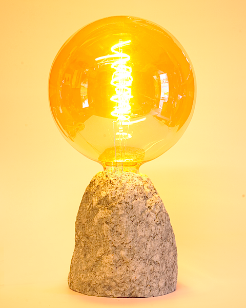 Lampes UnicDesign by Fabrice Peltier - Granit du Mont Blanc - Eco design