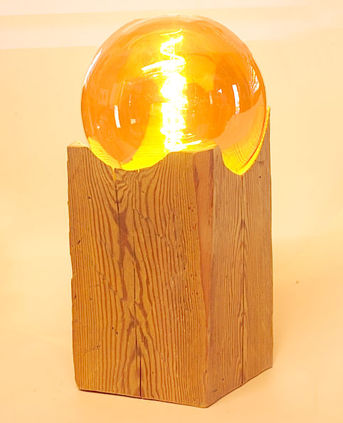 Lampes UnicDesign by Fabrice Peltier - Poutre vieux bois- Eco design